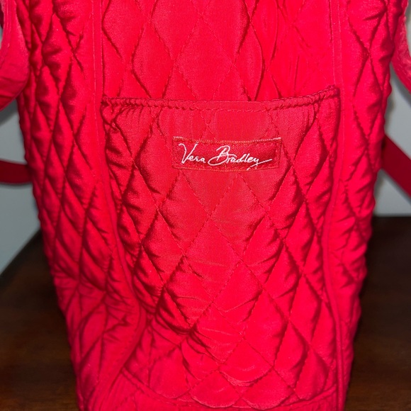 Vera Bradley Quilted Red Tote Bag - Picture 2 of 10
